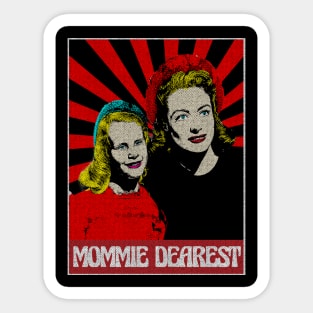 Mommie Dearest  1980s Pop Art Fan Art Sticker